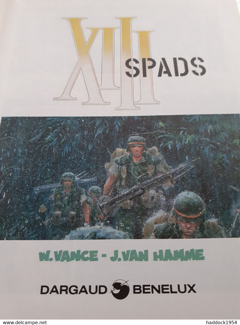 Spads  XIII WILLIAM VANCE JEAN VAN HAMME Dargaud 1991 - XIII