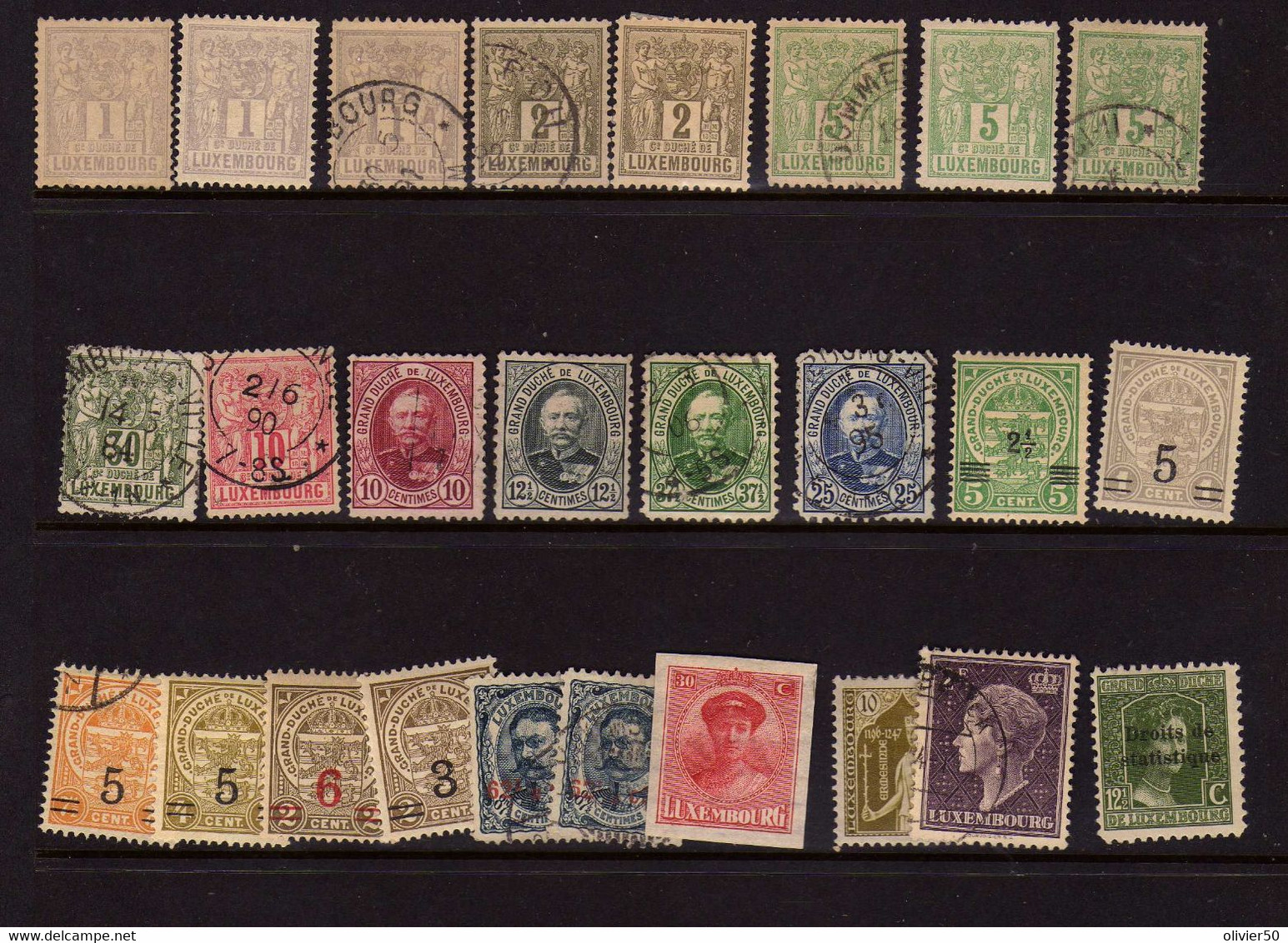 Luxembourg (1882-1922) - Lot De Timbres - Neufs* Et Oblit - 1882 Allegory