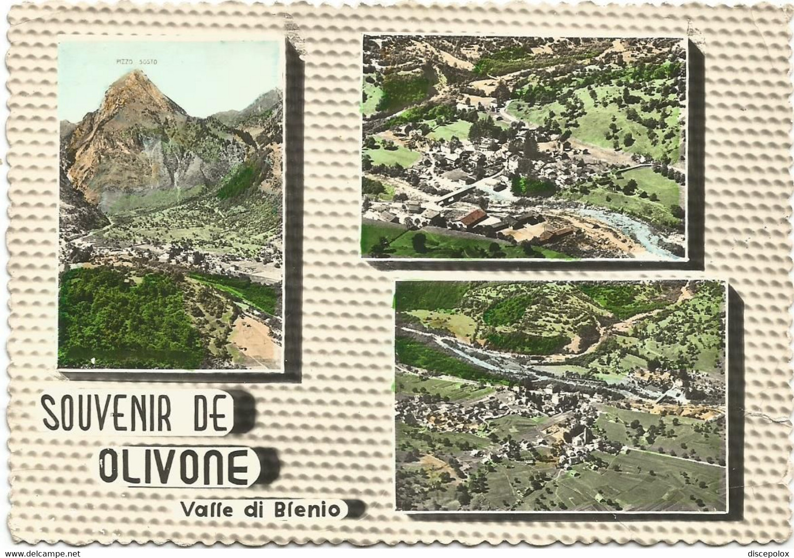 AA3803 Souvenir De Olivone - Valle Di Blenio - Panorama Vedute Multipla / Viaggiata - Blenio