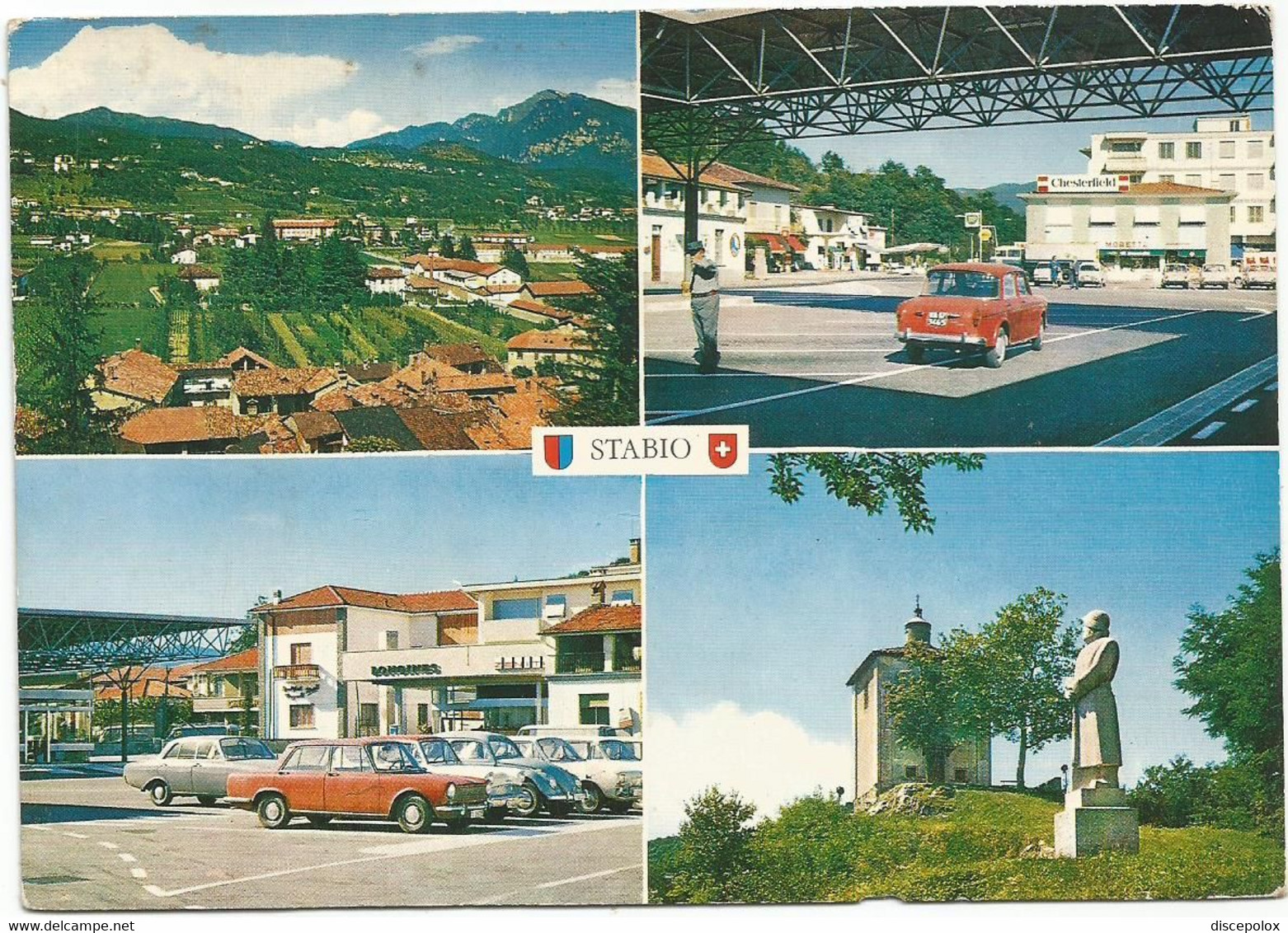 AA3804 Stabio - Auto Cars Voitures - Panorama Vedute Multipla / Viaggiata 1976 - Stabio