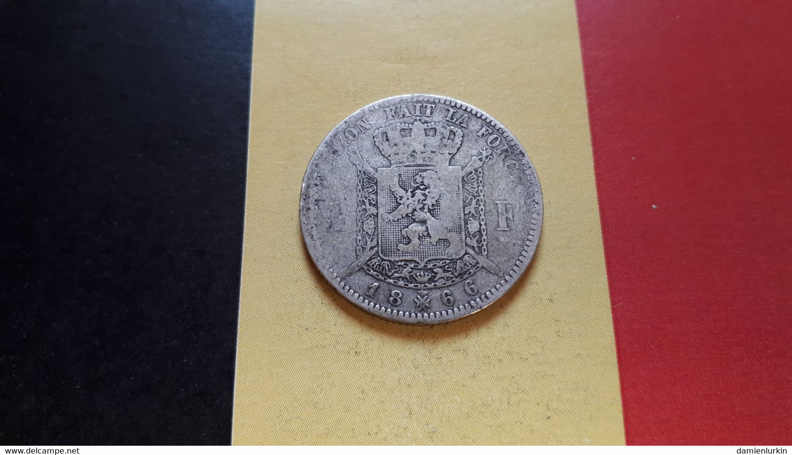 BELGIQUE LEOPOLD II 2 FRANCS 1866 AVEC CROIX ARGENT - 2 Francs