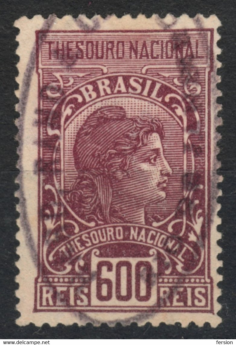 Brasil Brazil - Revenue Tax Fiscal Stamp - 300 Reis - Servizio