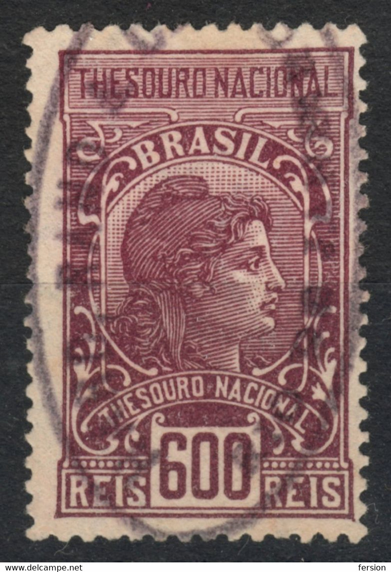 Brasil Brazil - Revenue Tax Fiscal Stamp - 300 Reis - Service