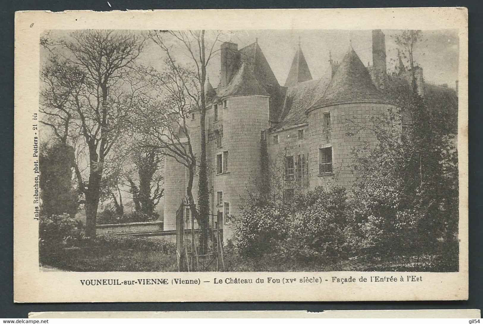 Vouneuil Sur Vienne ( Vienne ) - Le Chateau Du Fou ( Xvè Siècle ) Façade De L'entrée à L'est   - Zbo 25 - Vouneuil Sur Vienne