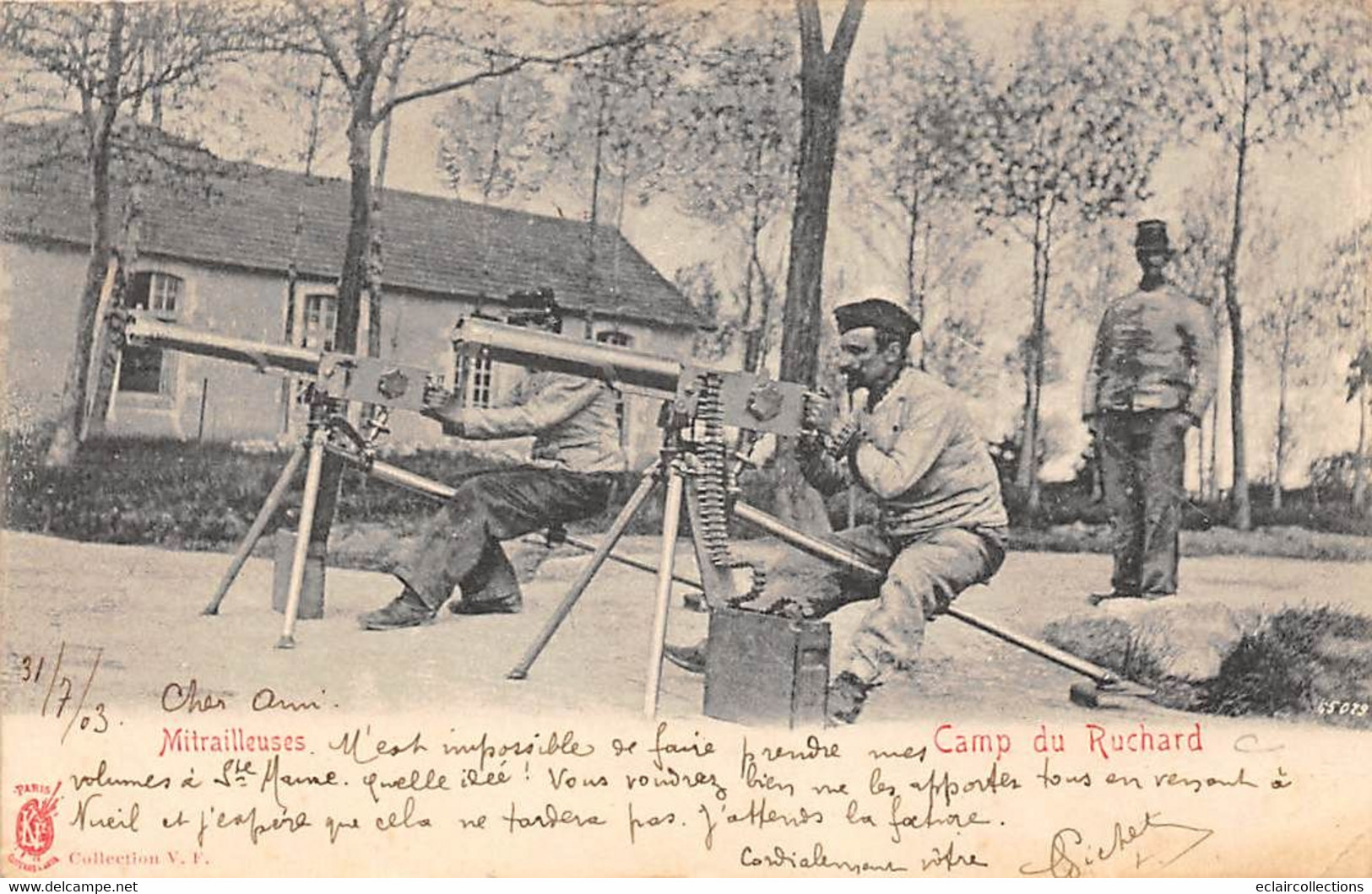 Camp Du Ruchard      37     Militaria     Mitrailleuses    (voir Scan) - Other & Unclassified