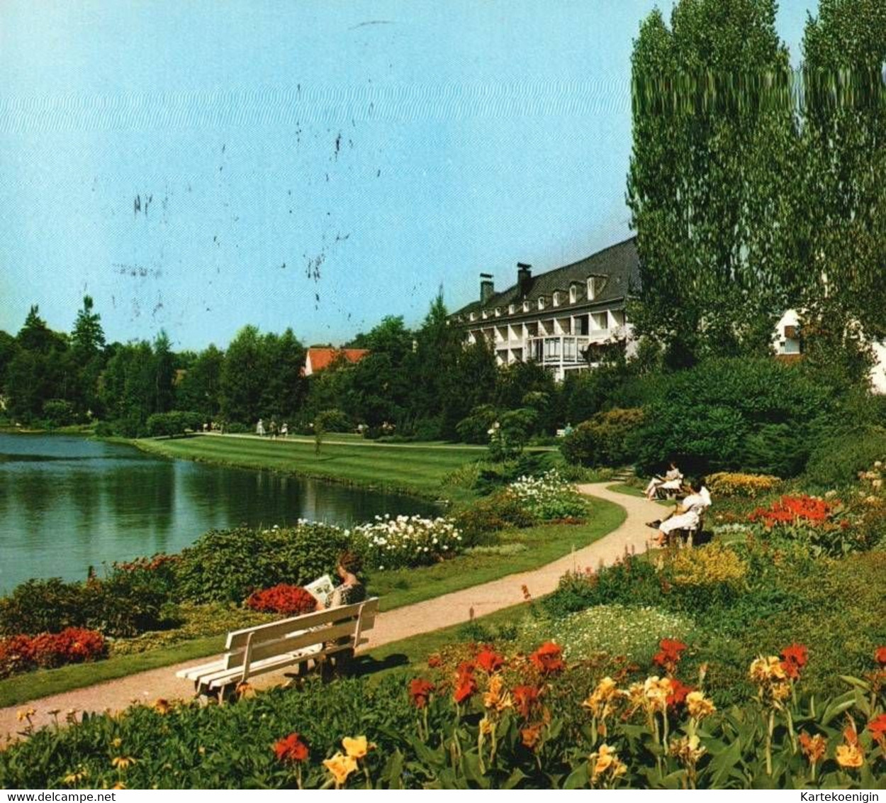 AK -  Bad Meinberg , Kurparksee Und Rolandsanatorium - Bad Meinberg