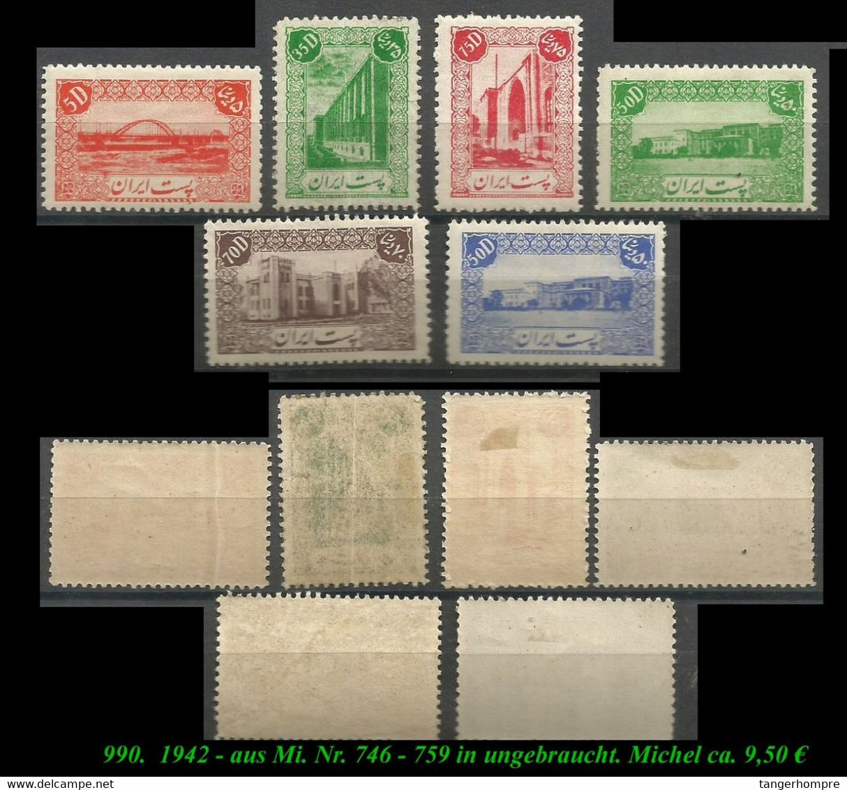 1942 - Aus Mi. Nr. 746 - 59 In Ungebraucht - Iran