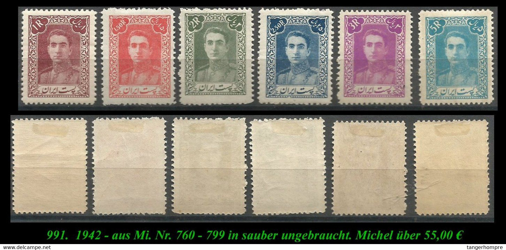 1942 - Aus Mi. Nr. 760 - 99 In Ungebraucht - Iran