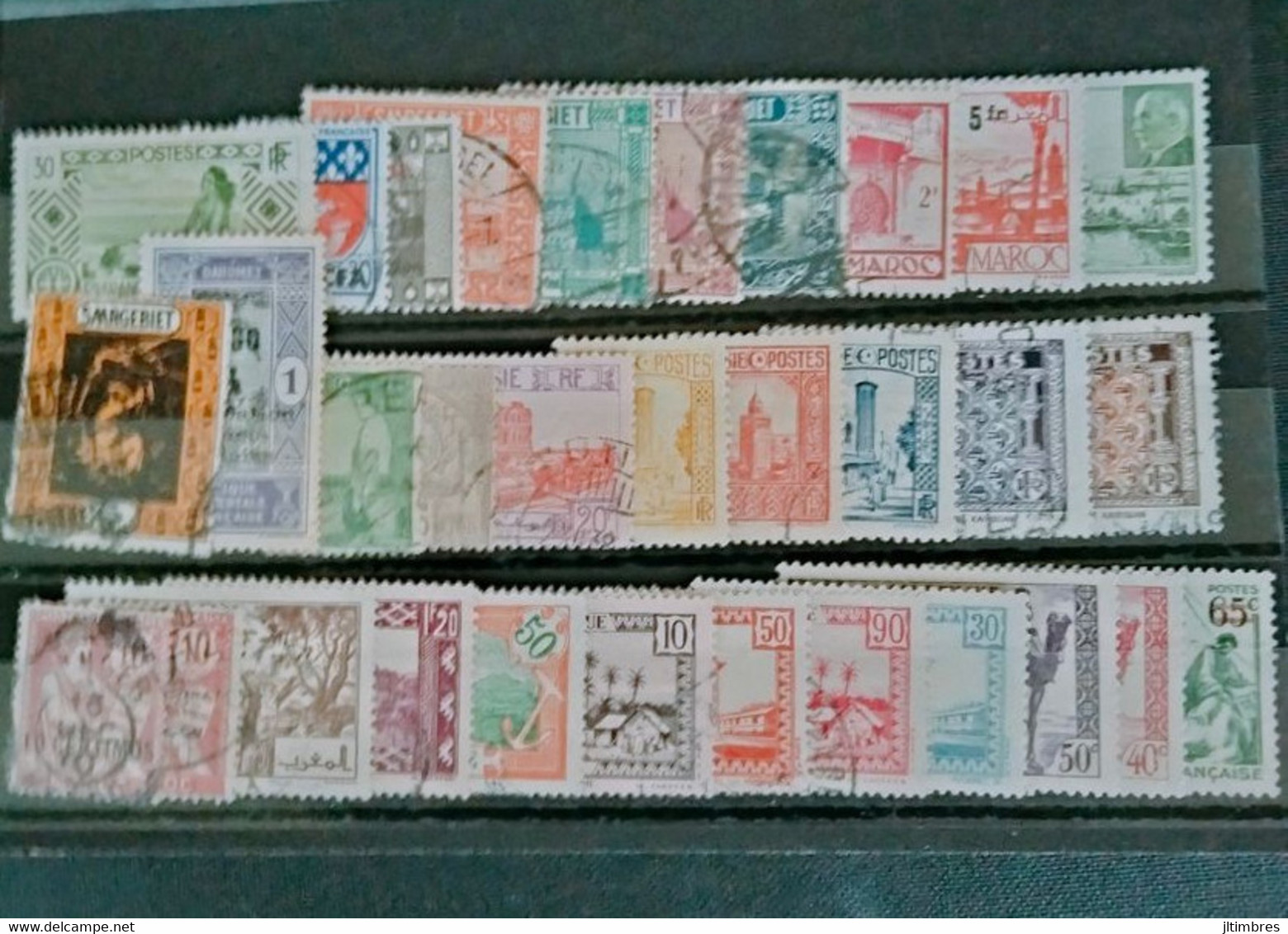 COLONIES FRANCAISES Avant Indépendance : Lot De Timbres  Neuf* (charnières) Oblitérés - Sammlungen