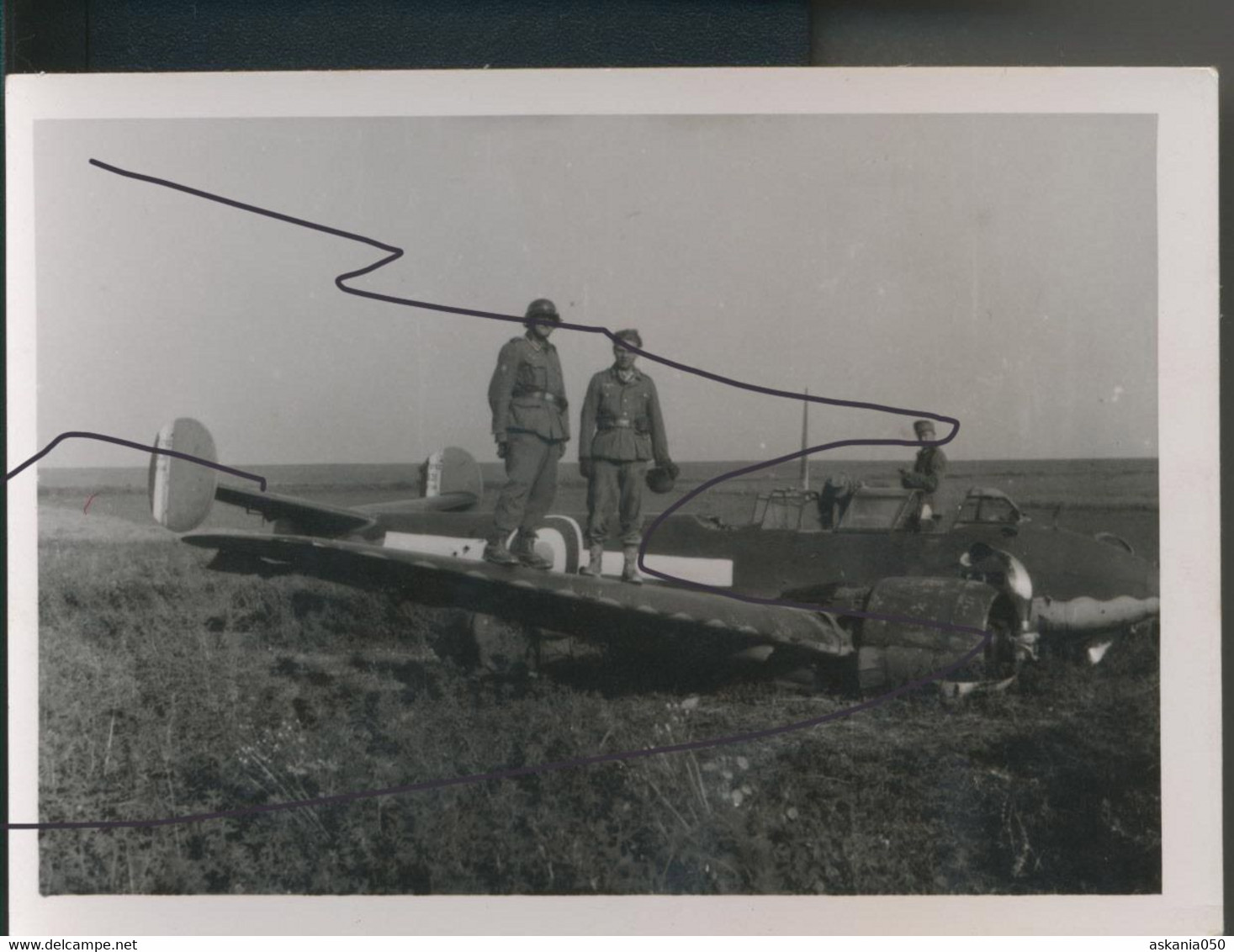 Armée De L'Air Française. Avion Potez 63 Capturé. Aviation. 2e Guerre - 1939-45