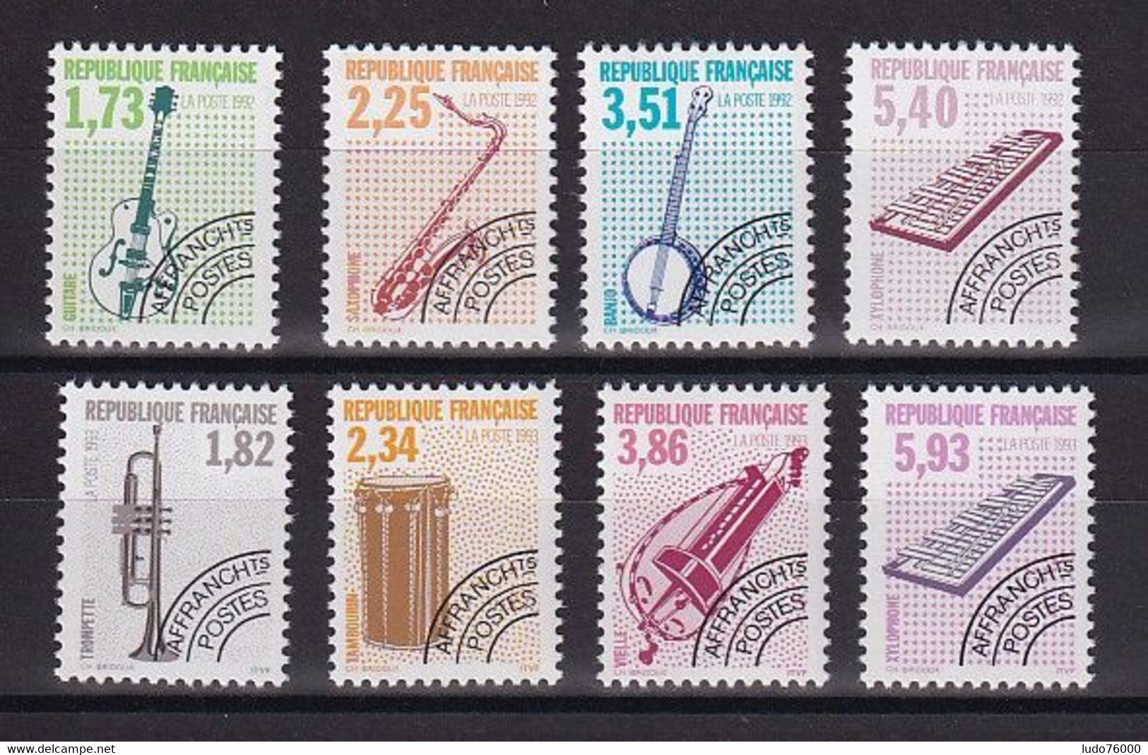 D 256 / PREO / LOT N° 224/231 NEUF** COTE 16€ - Collections
