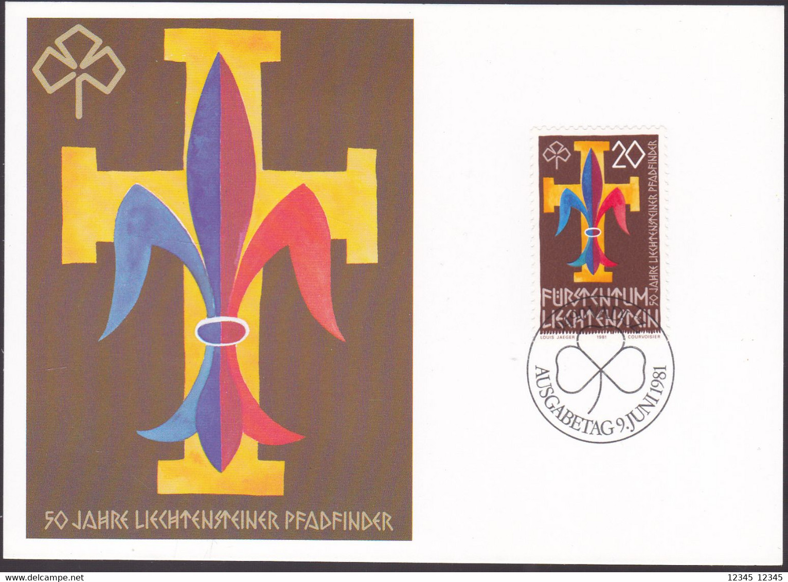 Liechtenstein 1981, 50 Years Scouting - Storia Postale