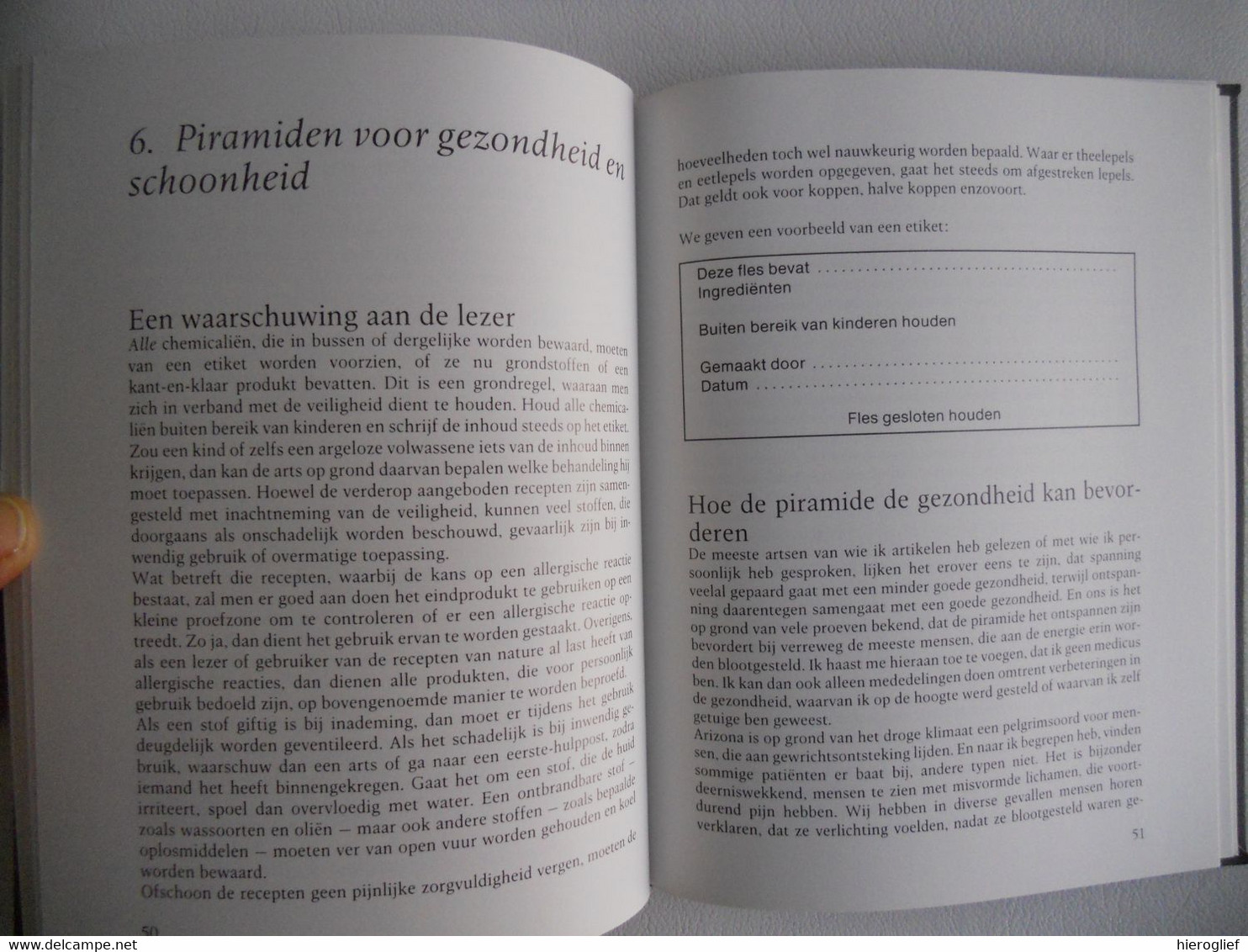 PIRAMIDEKRACHTEN Energie Voor Meditatie Gezondheid Schoonheid Tuinieren En Het Drogen En Bewaren Van Levensmiddelen - Esoterism