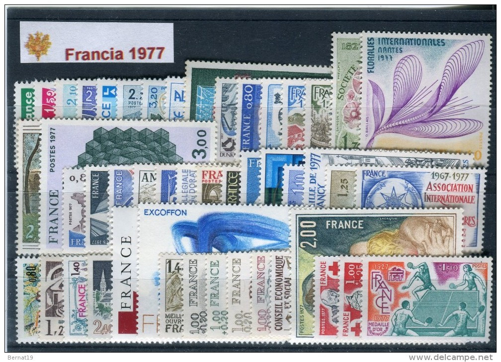 Francia 1977. Completo 48 S ** MNH. - 1970-1979