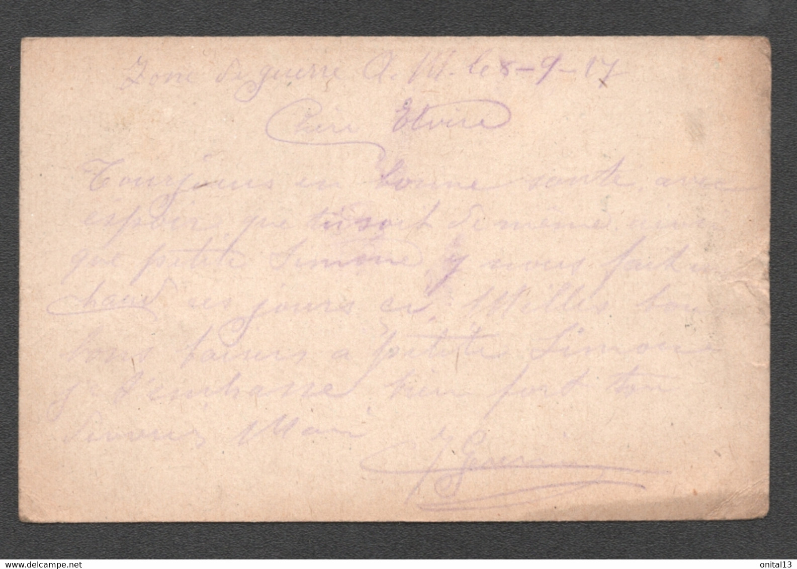 1917 CORRESPONDANCE MILITAIRE / ALBANIA A PARIS / POSTA MILITARE 112 C3083 - Otros & Sin Clasificación