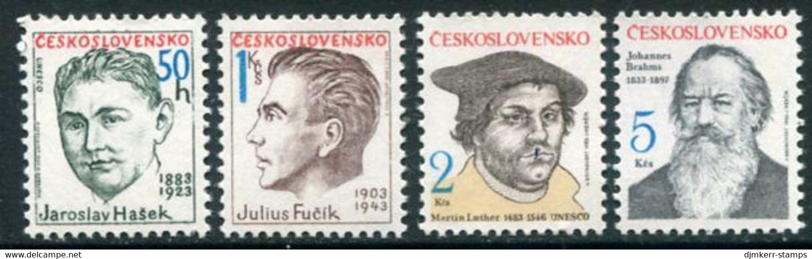 CZECHOSLOVAKIA 1983 Cultural Personlities  MNH / **.  Michel 2699-702 - Neufs