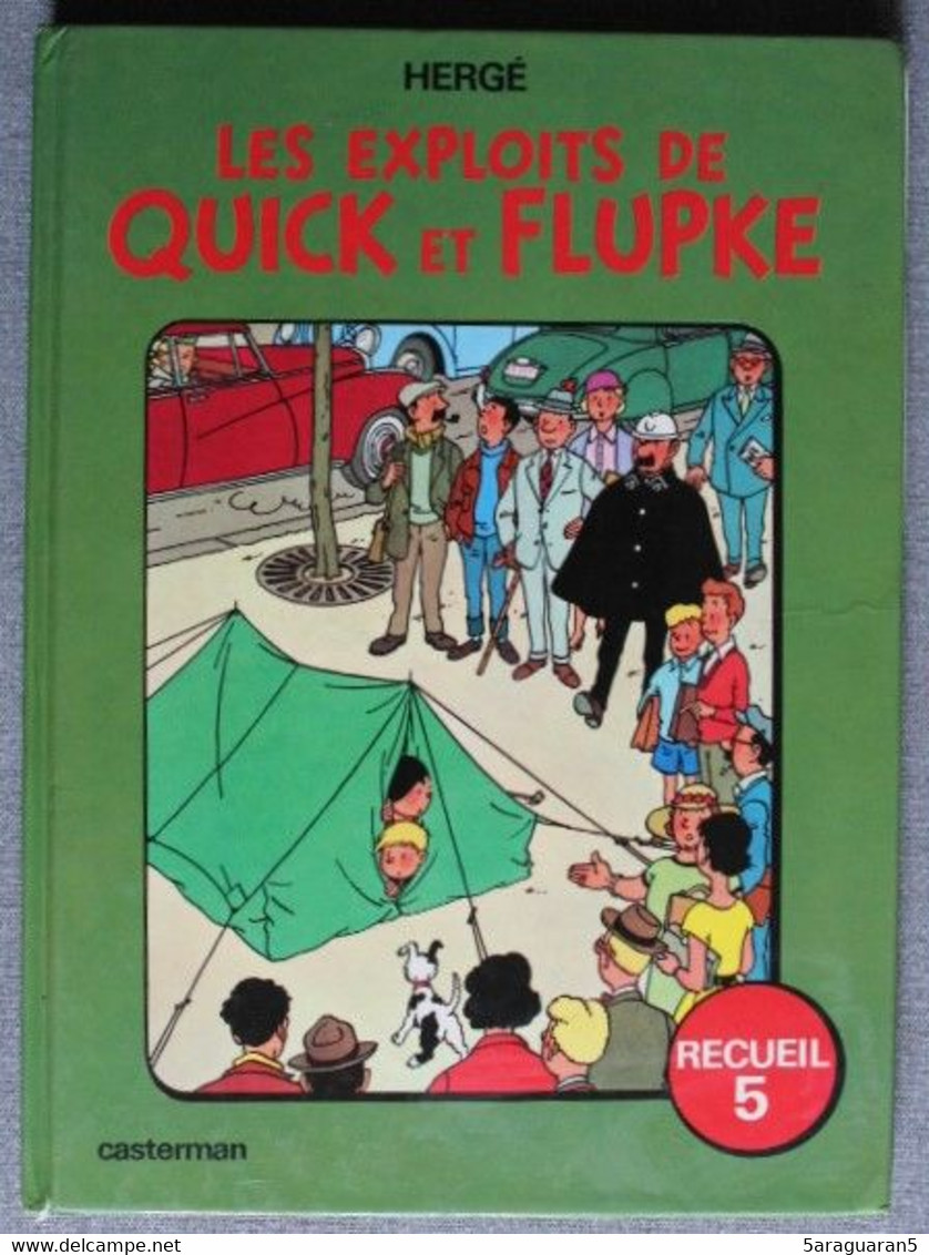 BD QUICK ET FLUPKE - Recueil 5 - Rééd. Casterman 1977 - Quick Et Flupke