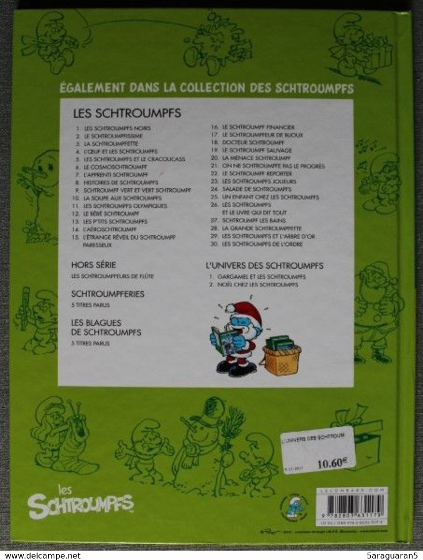 BD L'UNIVERS DES SCHTROUMPFS - 2 - Noêl Chez Les Schtroumpfs - EO 2012 - Schtroumpfs, Les