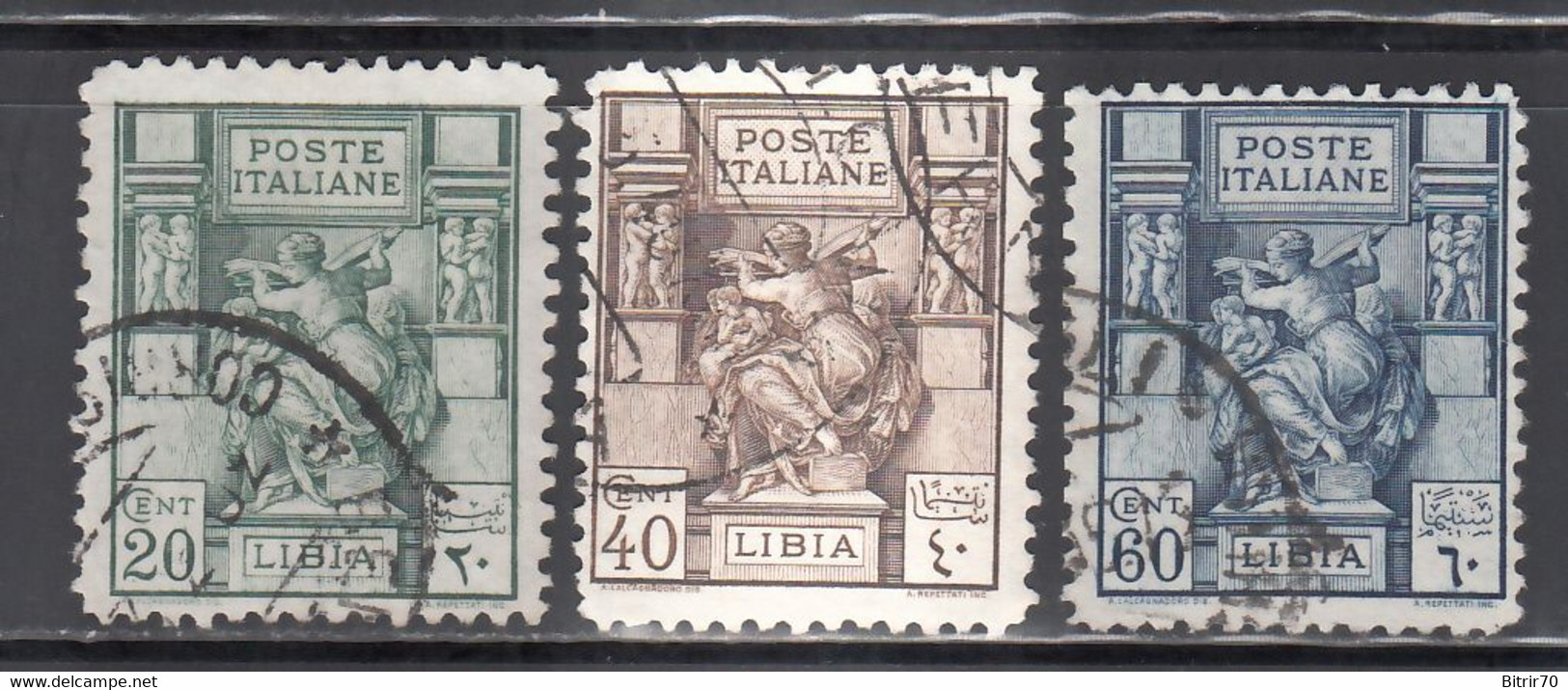 Libia 1924-29  Yvert. 40, 41, 42, (dt.11) - Libia