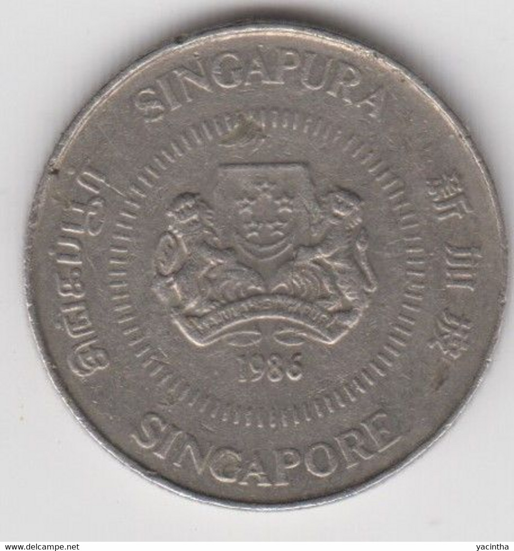 @Y@    Singapore  10  Cent 1986        (4603) - Singapour