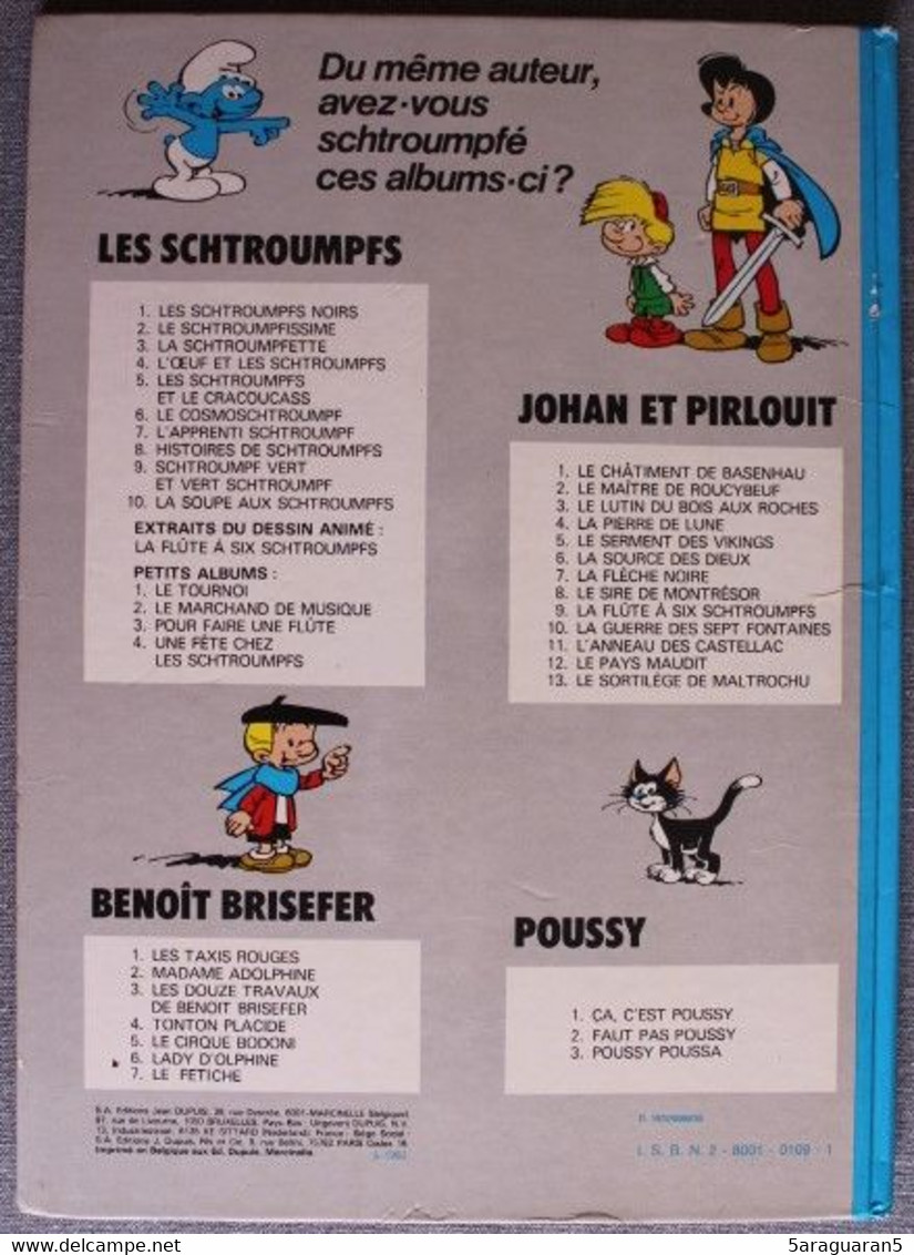 BD LES SCHTROUMPFS - 2 - Le Schtroumpfissime - Rééd. 1982 - Schtroumpfs, Les