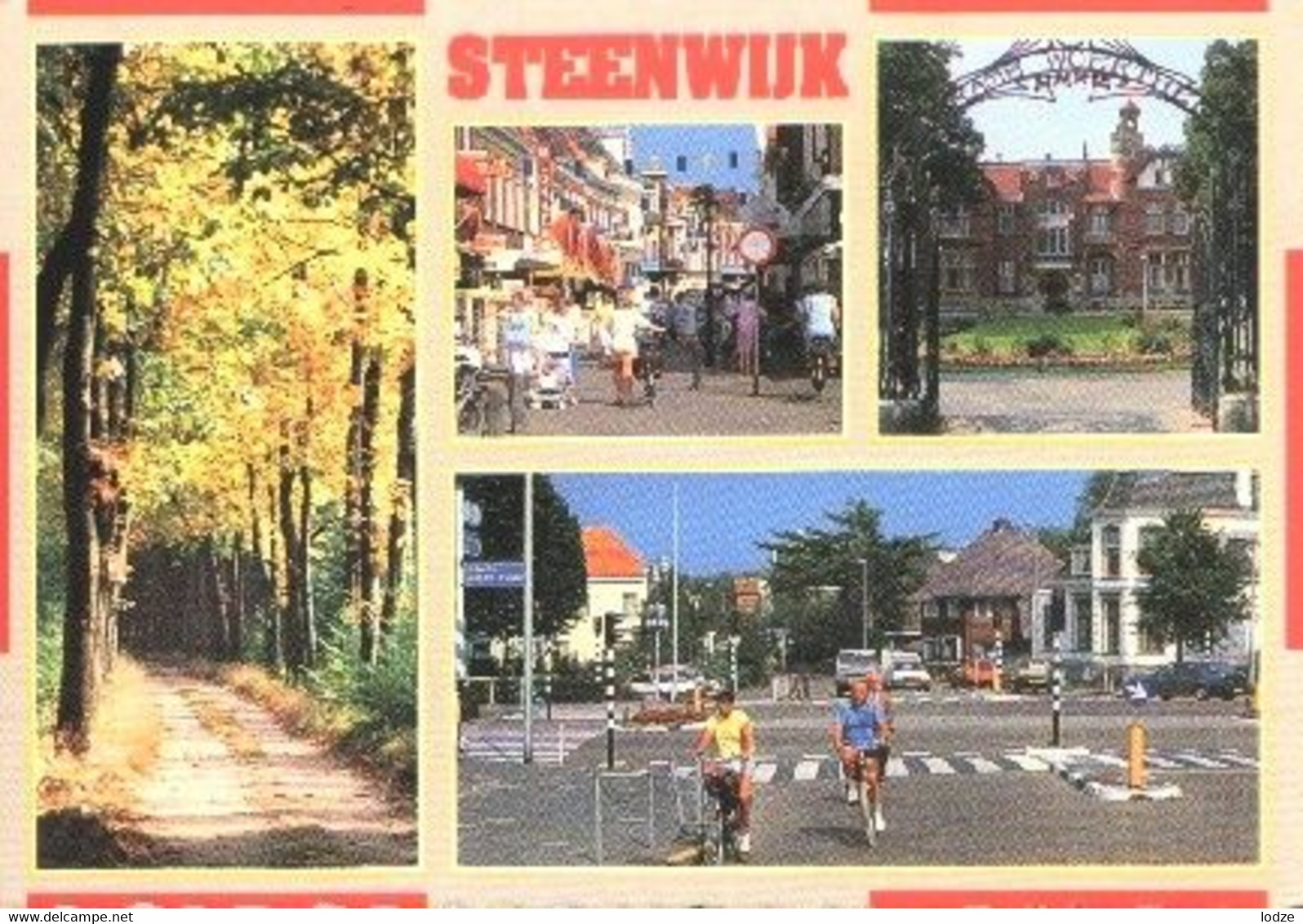 Nederland Holland Pays Bas Steenwijk Met Fietsers In De Stad - Steenwijk