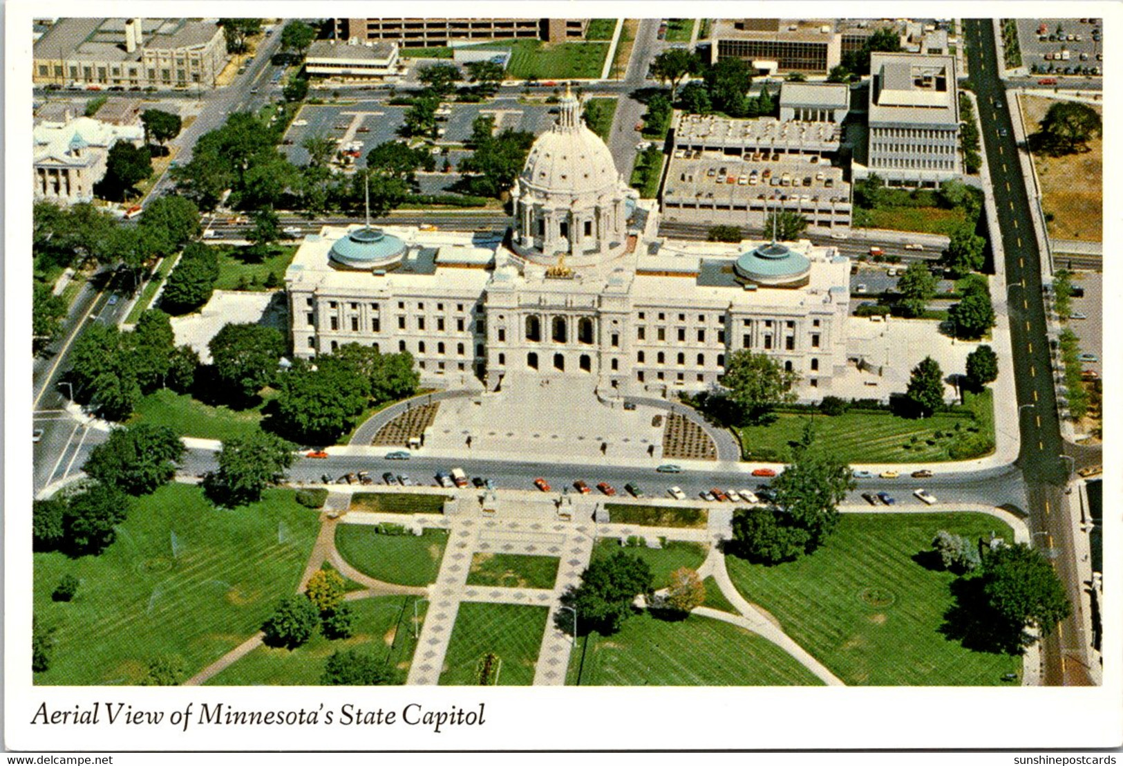 Minnesota St Paul Aerial View State Capitol Building - St Paul