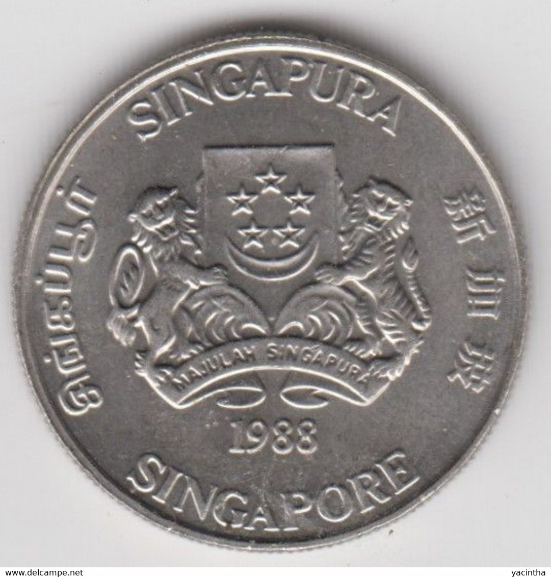@Y@    Singapore  20  Cent 1988        (4606) - Singapour
