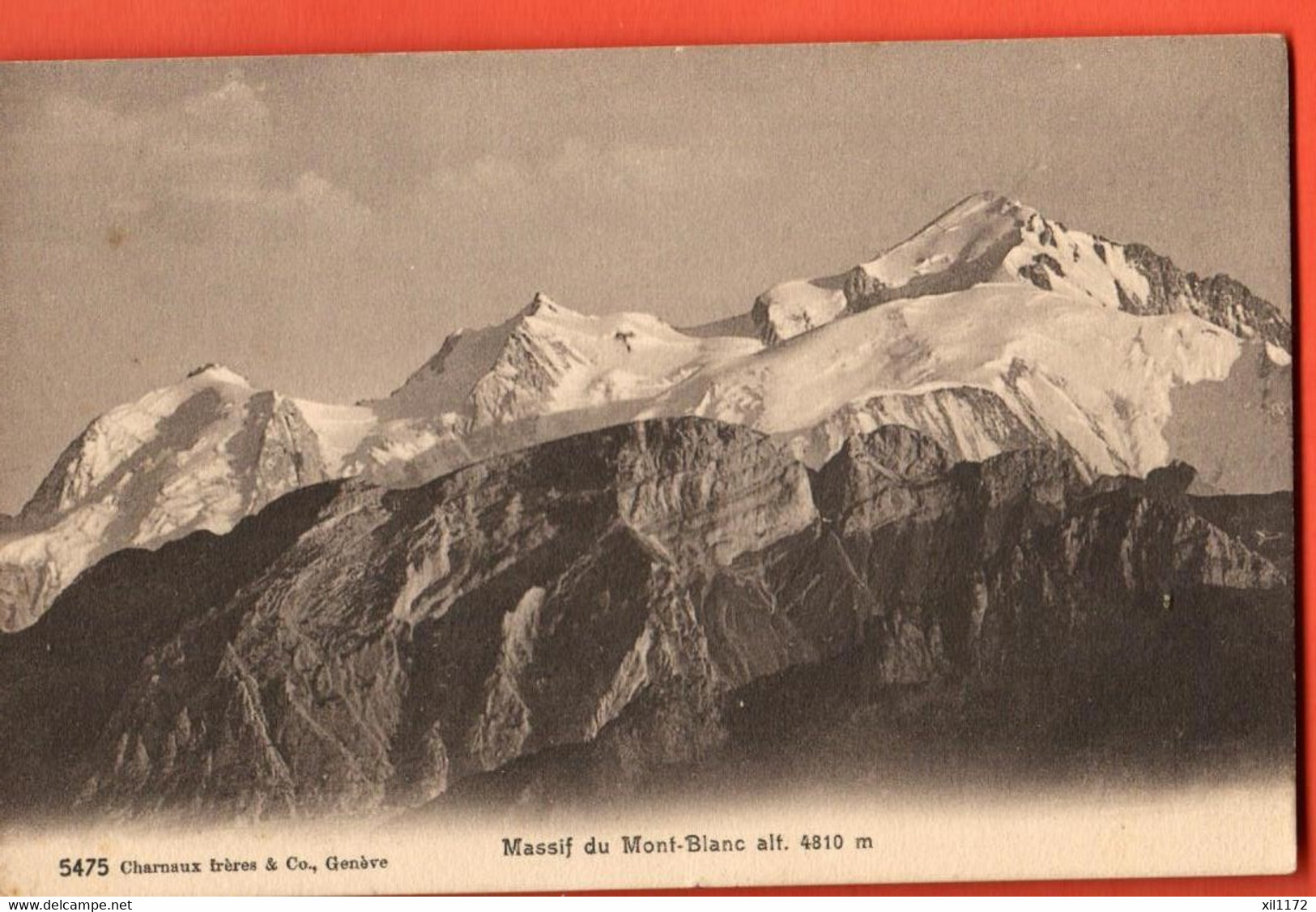 MKF-05 Région Du Trient. Massif Du Mont-Blanc. Charnaux 5475  Circulé Sous Enveloppe - Trient