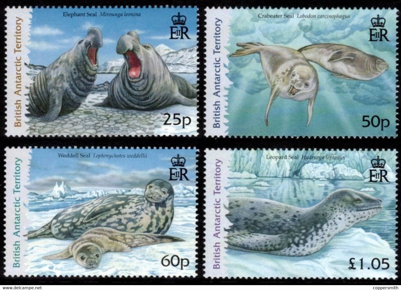 (094) Brit. Antarc. Territ. (BAT)  2006 / Fauna / Animals / Seals / Robben  ** / Mnh  Michel 446-449 - Other & Unclassified