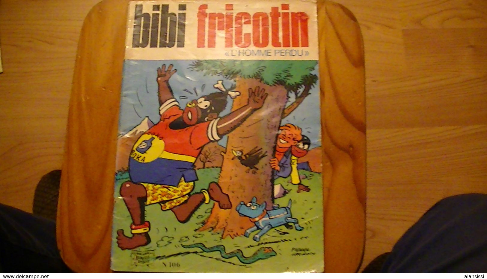 L'HOMME PERDU   BIBI FRICOTIN          N° 106  1974  QUELQUES TACHES       Prix Baissé - Bibi Fricotin