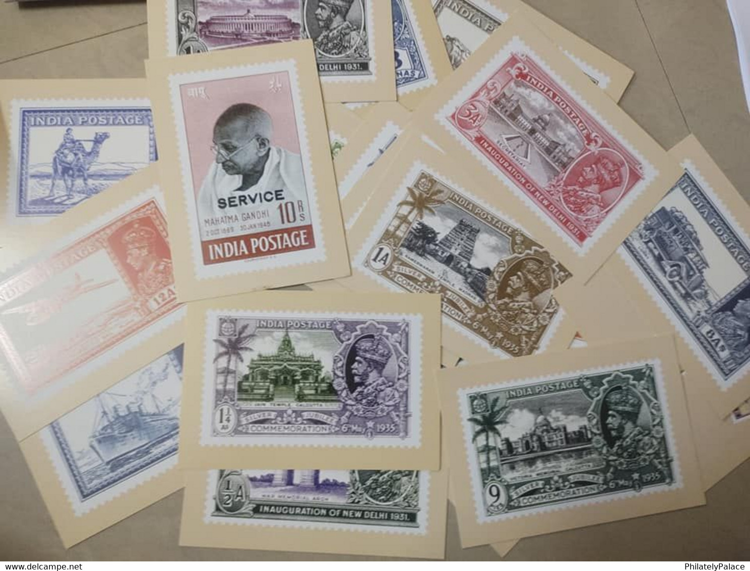 India 2020 Postcards Of British India Stamps QV Total 24 Postcards 1931 , 1935 , 1937 (**) Inde Indien - Briefe U. Dokumente