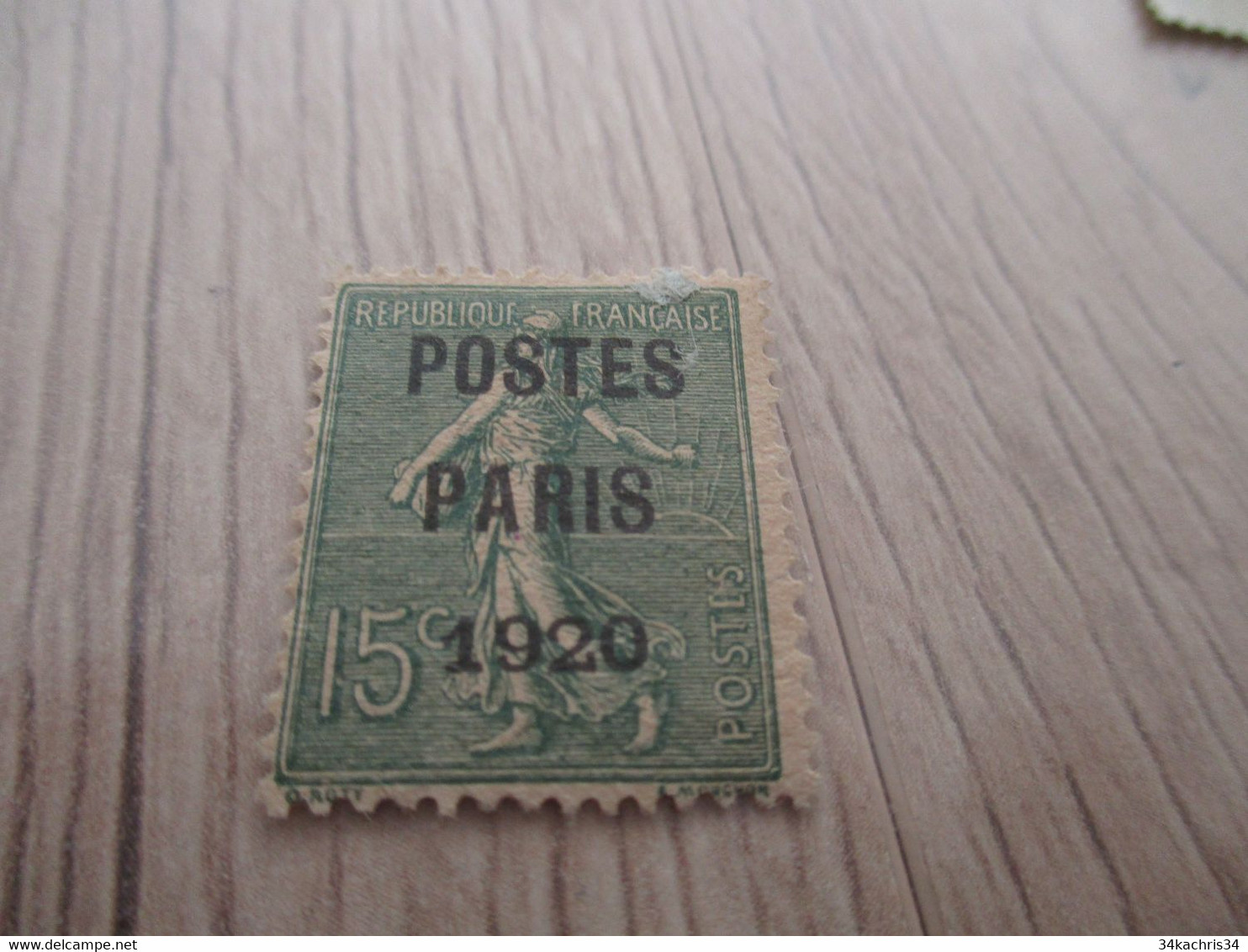 TP FRANCE Préo Préoblitéré N°28 Postes Paris 1920 - 1893-1947