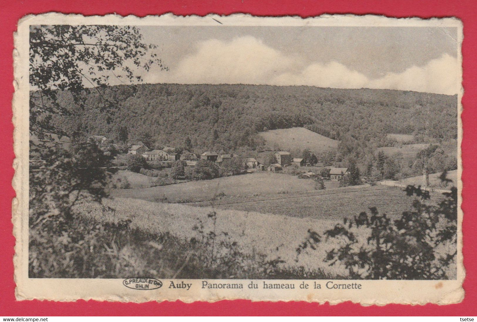 Auby  - Panorama Du Hameau De La Cornette - 1954 ( Voir Verso ) - Bertrix