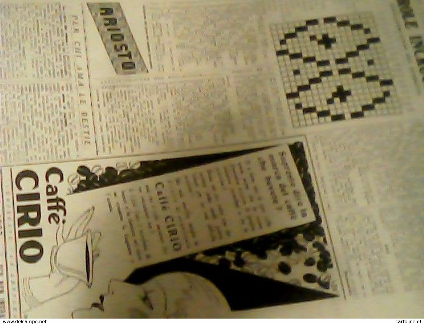 Supplemento LA DOMENICA DEL CORRIERE N°26 1933 MAGNESIA S PELLEGRINO E ANICE CAFFE CIRIO  C955 - First Editions