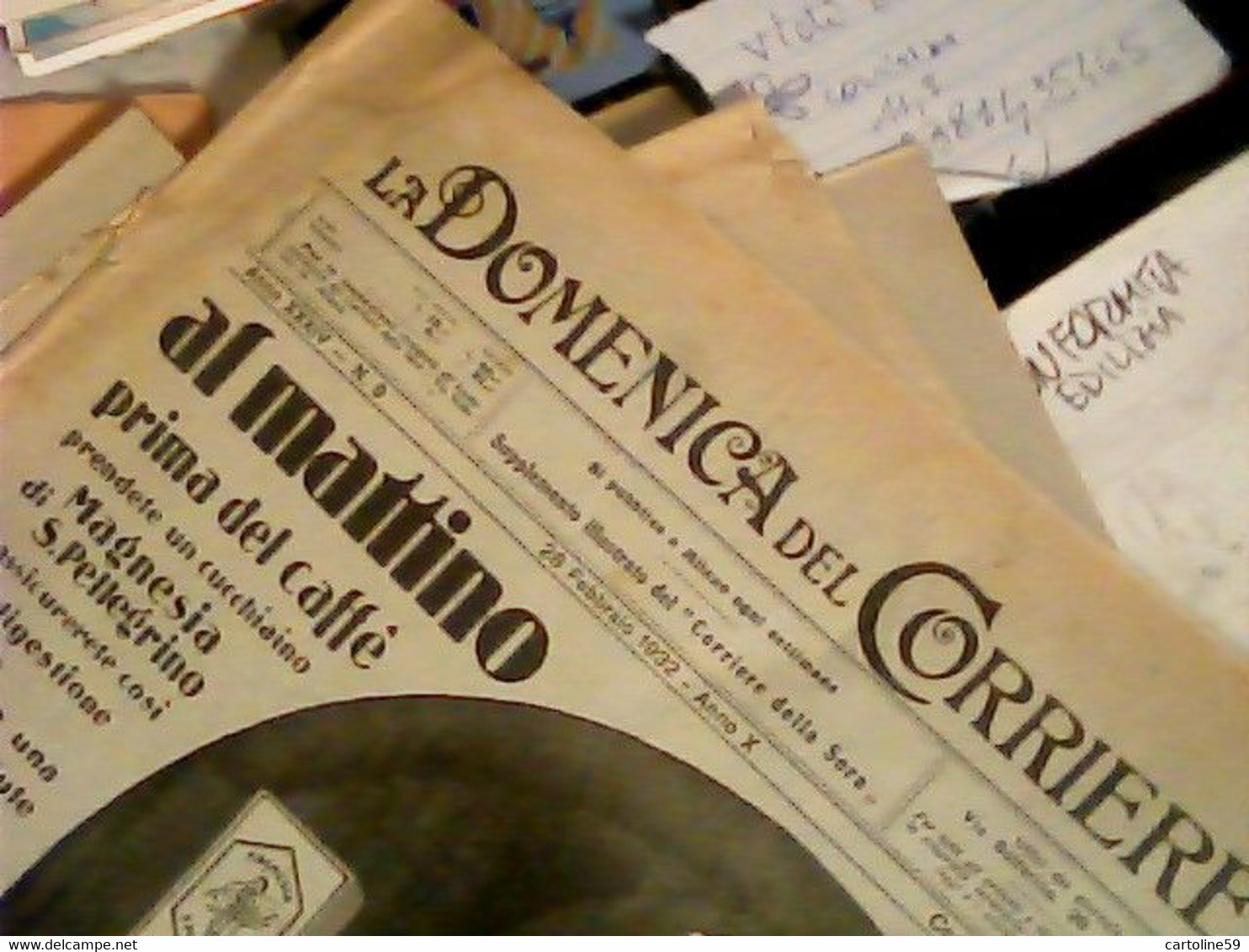 Supplemento LA DOMENICA DEL CORRIERE N°26 1933 MAGNESIA S PELLEGRINO E ANICE CAFFE CIRIO  C956 - First Editions