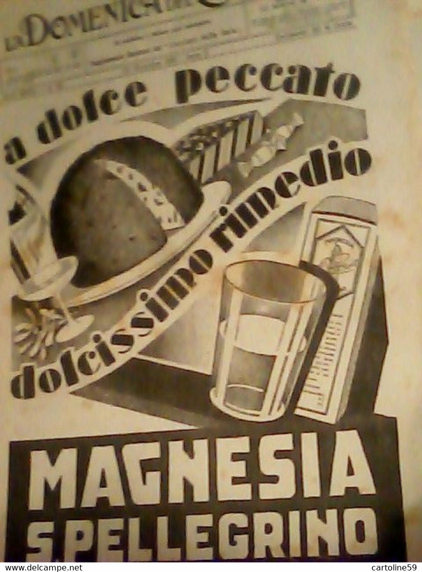 Supplemento LA DOMENICA DEL CORRIERE N°52 1930 MAGNESIA S PELLEGRINO CAMPARI ILLUSTRATA GUILLERMAZ   C957 - Premières éditions