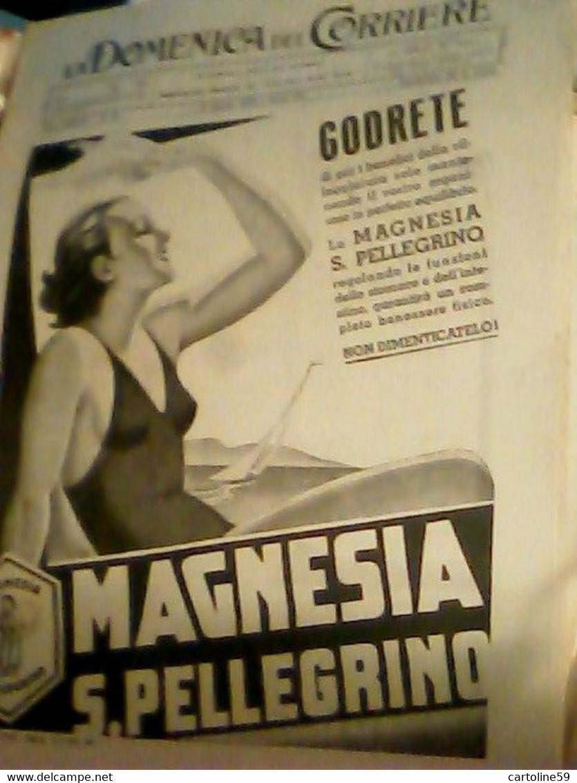 Supplemento LA DOMENICA DEL CORRIERE N°31 1936 MAGNESIA S PELLEGRINO   C958 - First Editions