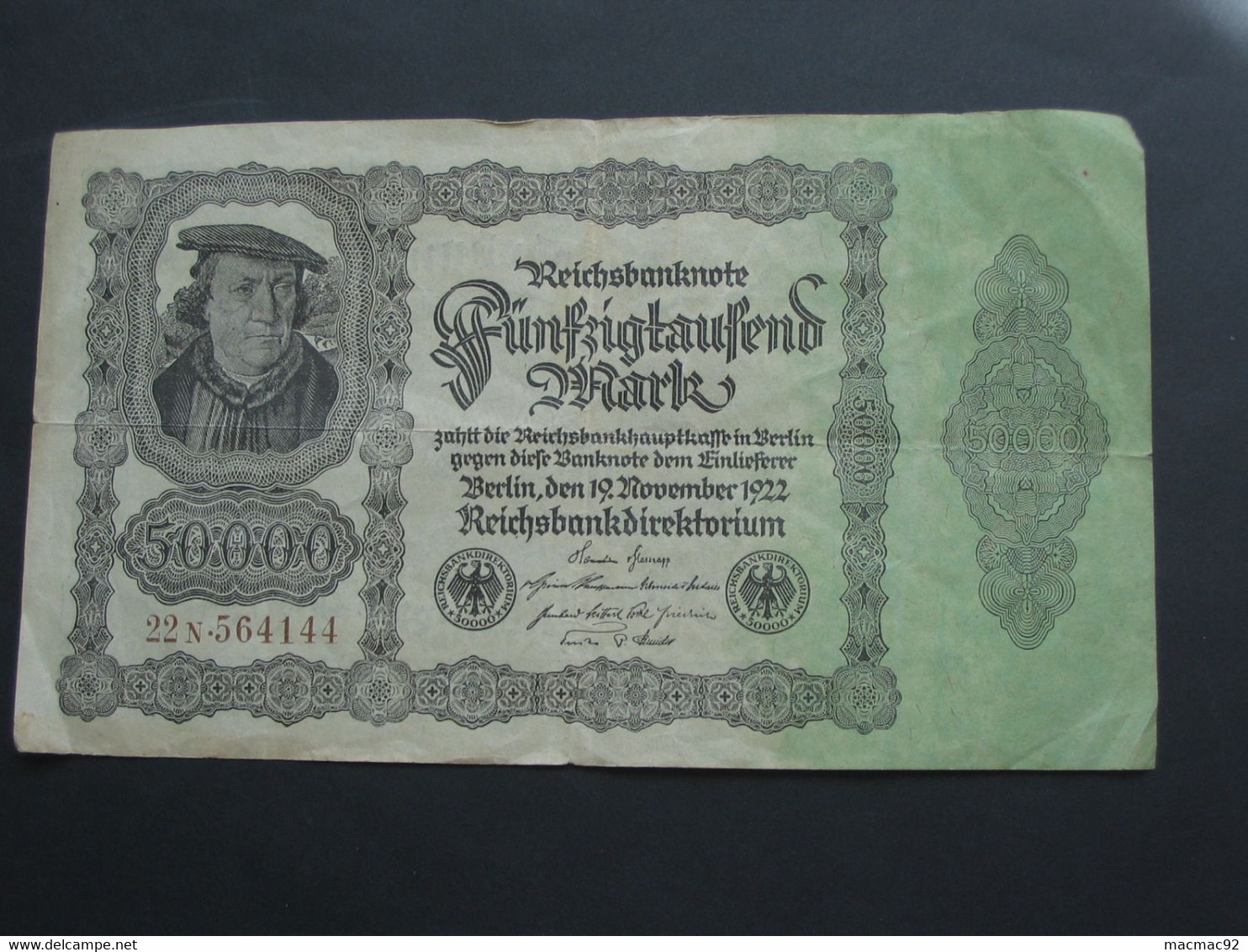 Allemagne -  Germany 50 000 FÜNFZIGTAUSEND - Berlin  1922 - Reichsbanknote  **** EN ACHAT IMMEDIAT **** - 50.000 Mark