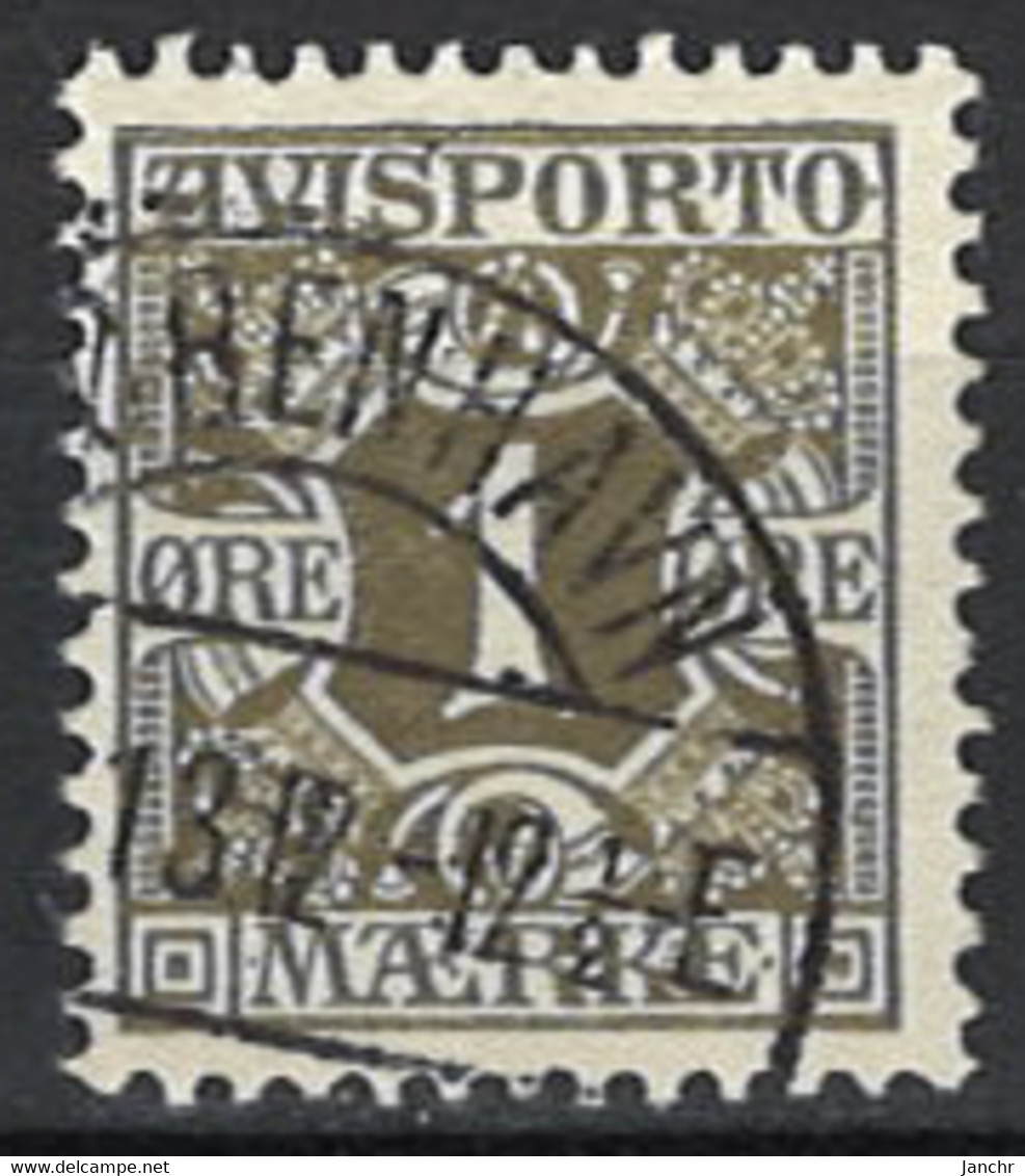 Denmark 1907. Avisporto Mi.Nr. 1 X, Used O - Fiscale Zegels