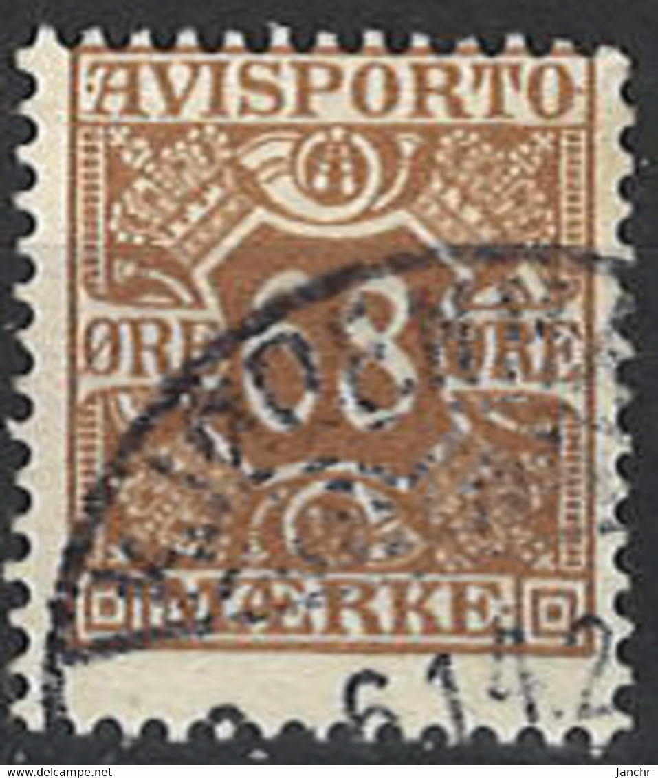 Denmark 1907. Avisporto Mi.Nr. 7 X, Used O - Revenue Stamps