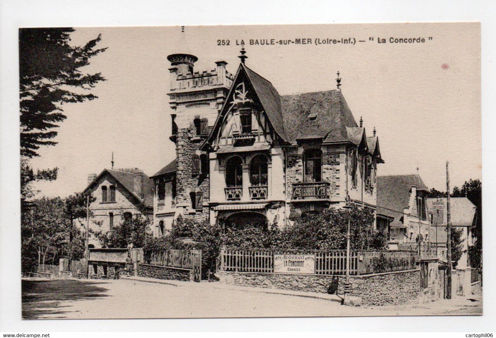 - CPA LA BAULE-SUR-MER (44) - HOTEL-RESTAURANT LA CONCORDE - Edition Chapeau 252 - - La Baule-Escoublac