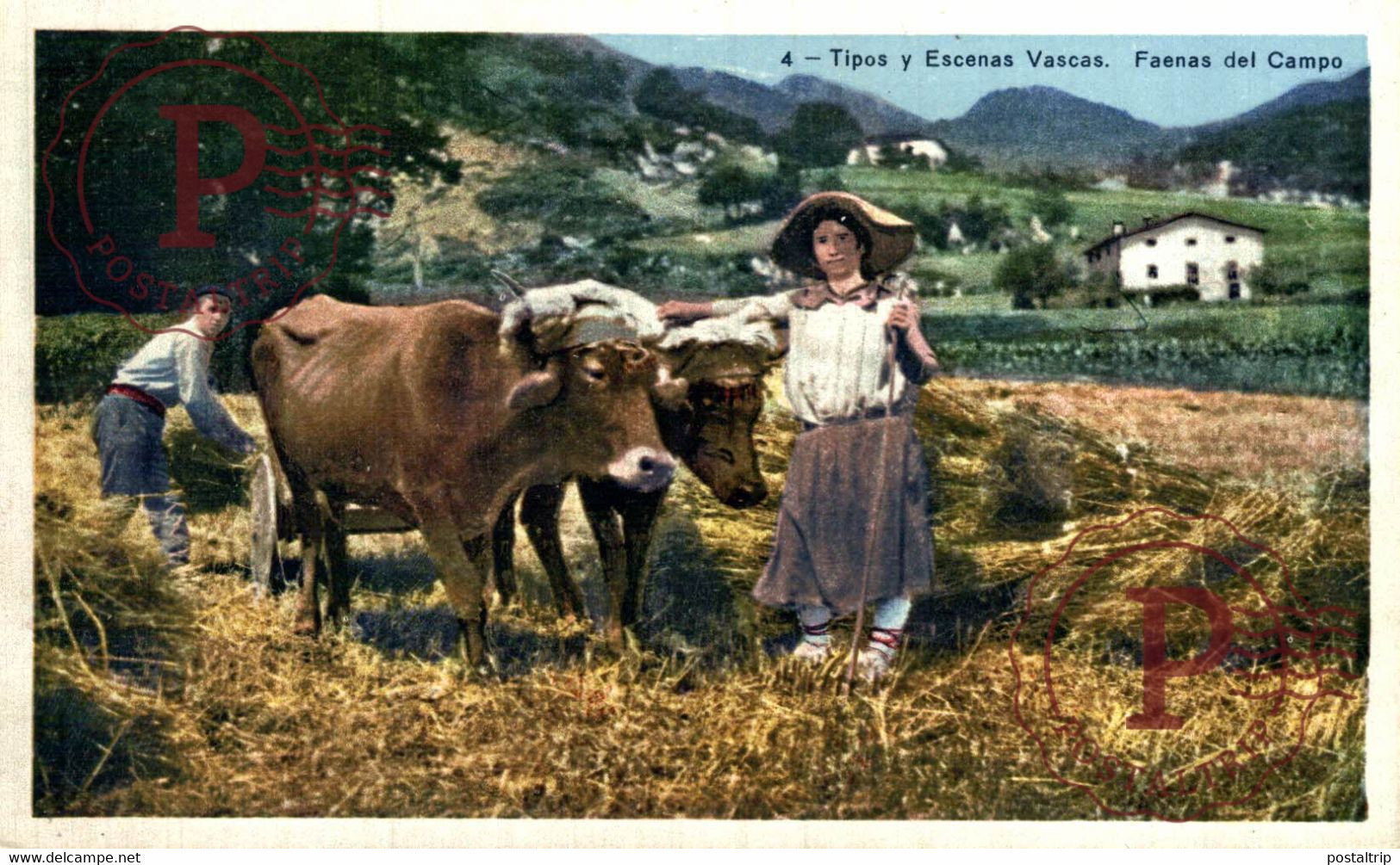 TIPOS Y ESCENAS VASCAS. FAENAS DEL CAMPO. - Other & Unclassified