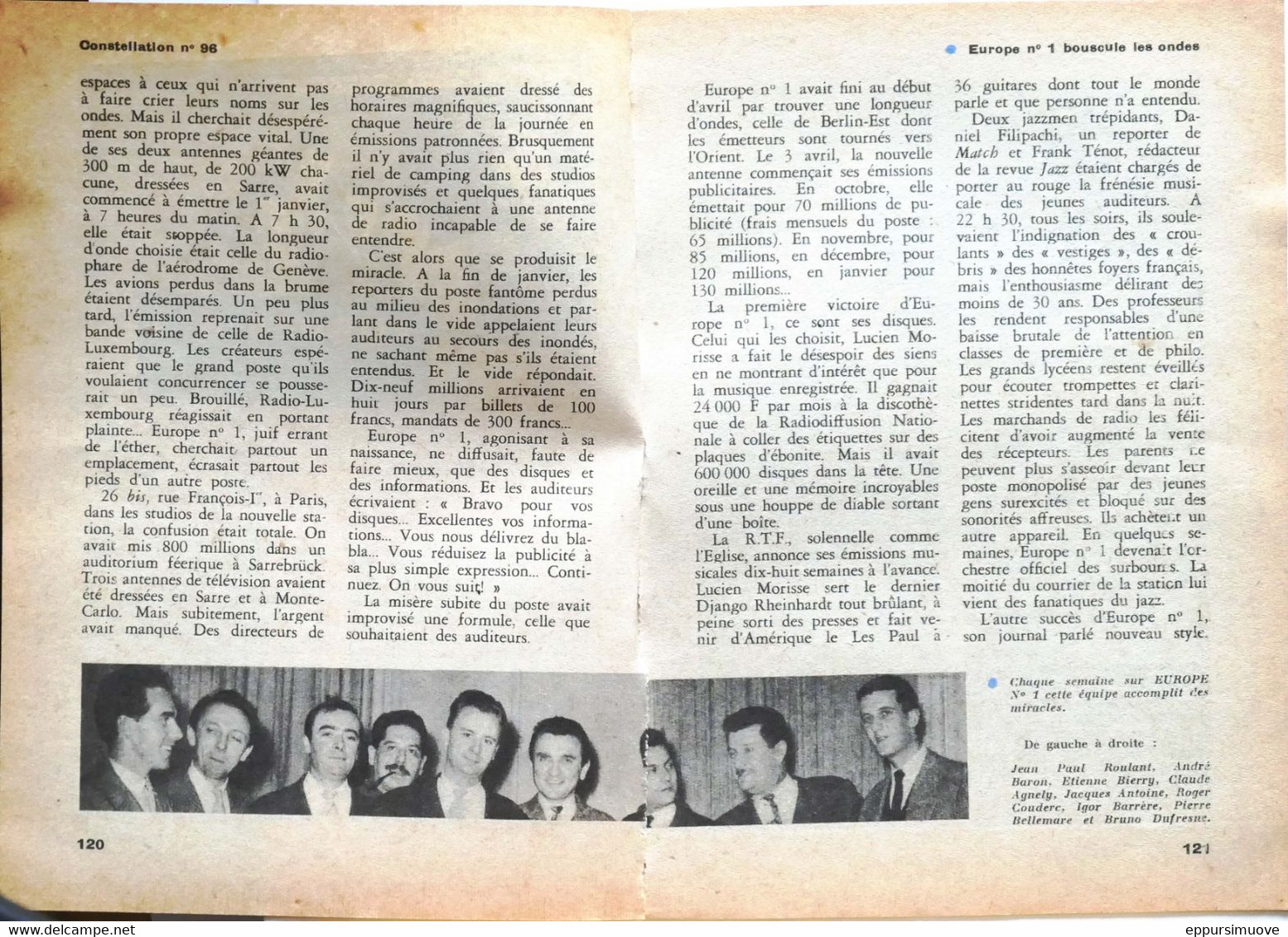 Article Papier 8 Pages RADIO Europe N°1 Avril 1956 P1015571 - Sin Clasificación