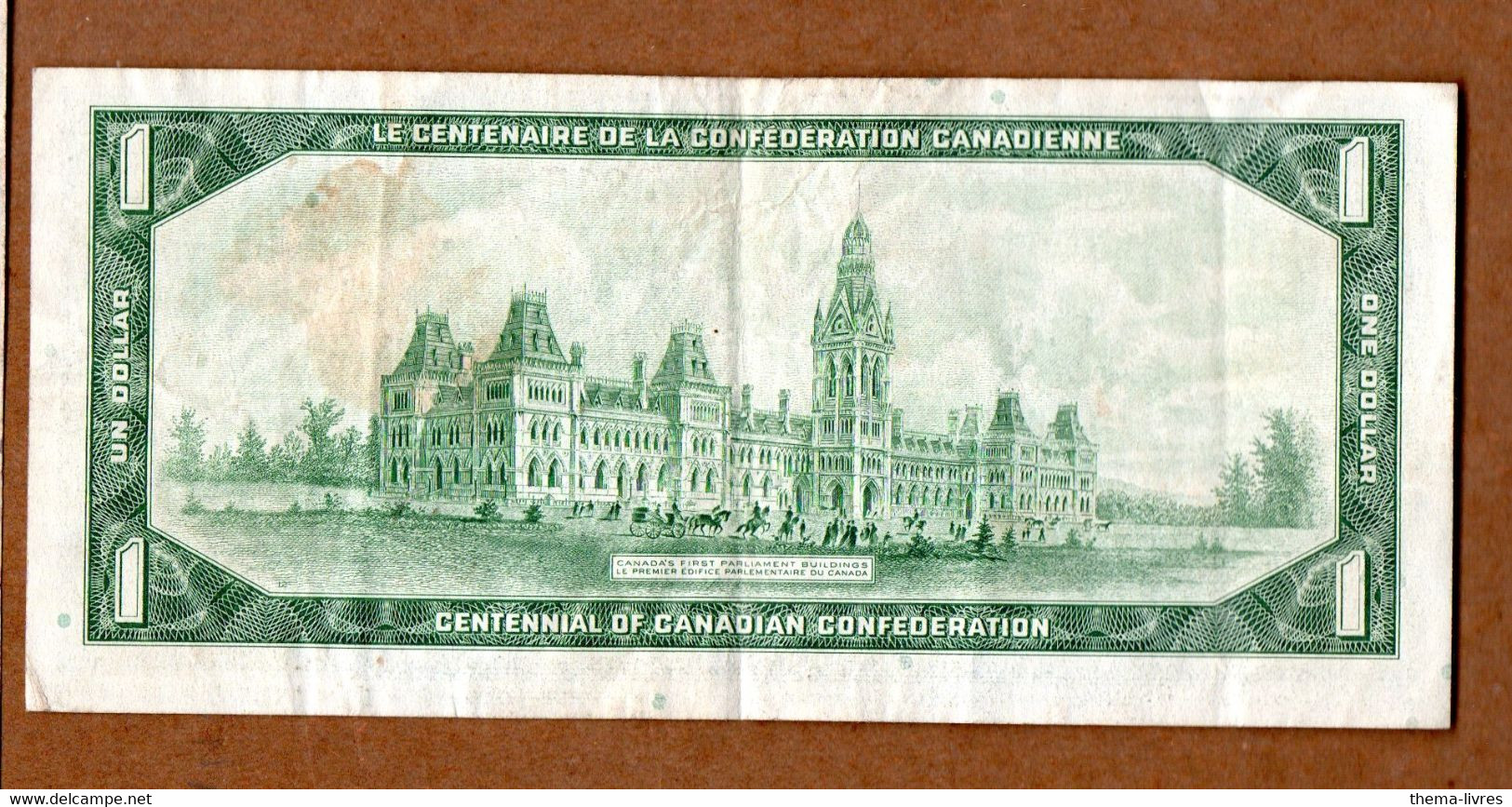 (Canada)  Billet De 1 Dollar CENTENAIRE CONFEDERATION  CANADIENNE  1967  (PPP33288) - Canada