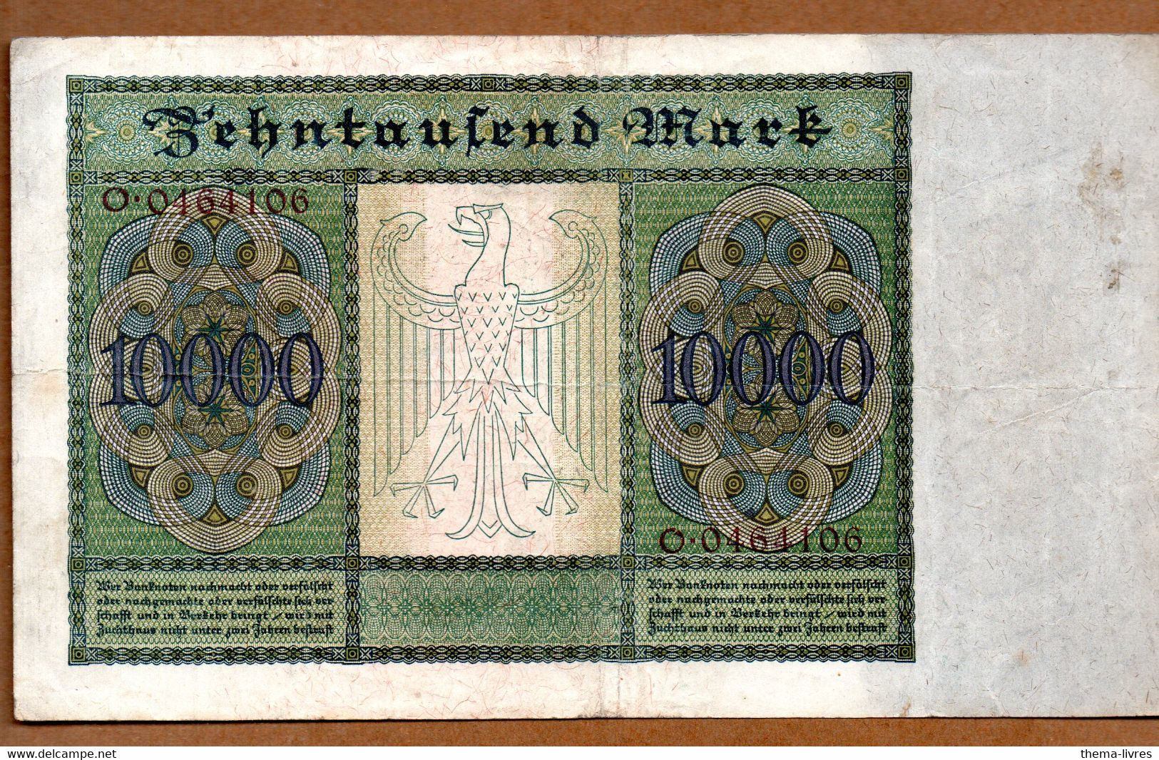 (Allemagne )  Billet De 10000 Marks 1922  (M2866) - 100000 Mark