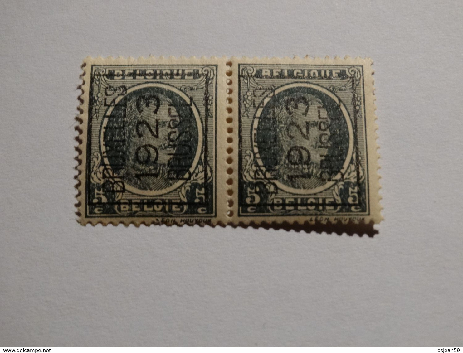 Paire De 5c - Bruxelles 1923. - Typo Precancels 1922-31 (Houyoux)