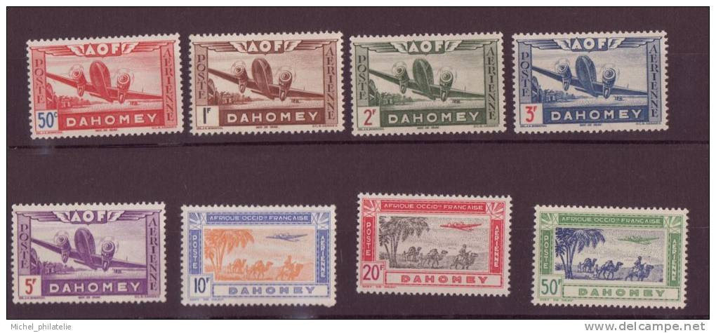 ⭐ Dahomey - Poste Aérienne - YT N° 10 à 17 ** - Neuf Sans Charnière - 1942 ⭐ - Nuevos