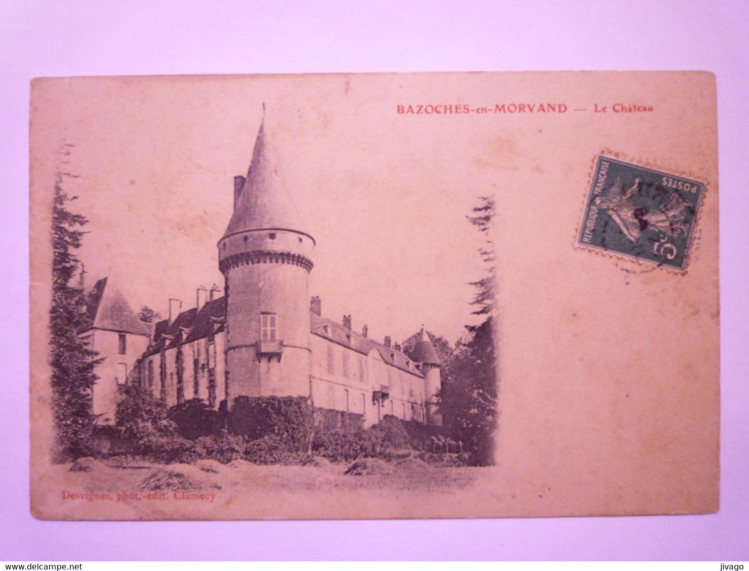 2021 - 3777  BAZOCHES-en-MORVAN  (Nièvre)  :  Le CHÂTEAU  1910   XXX - Bazoches