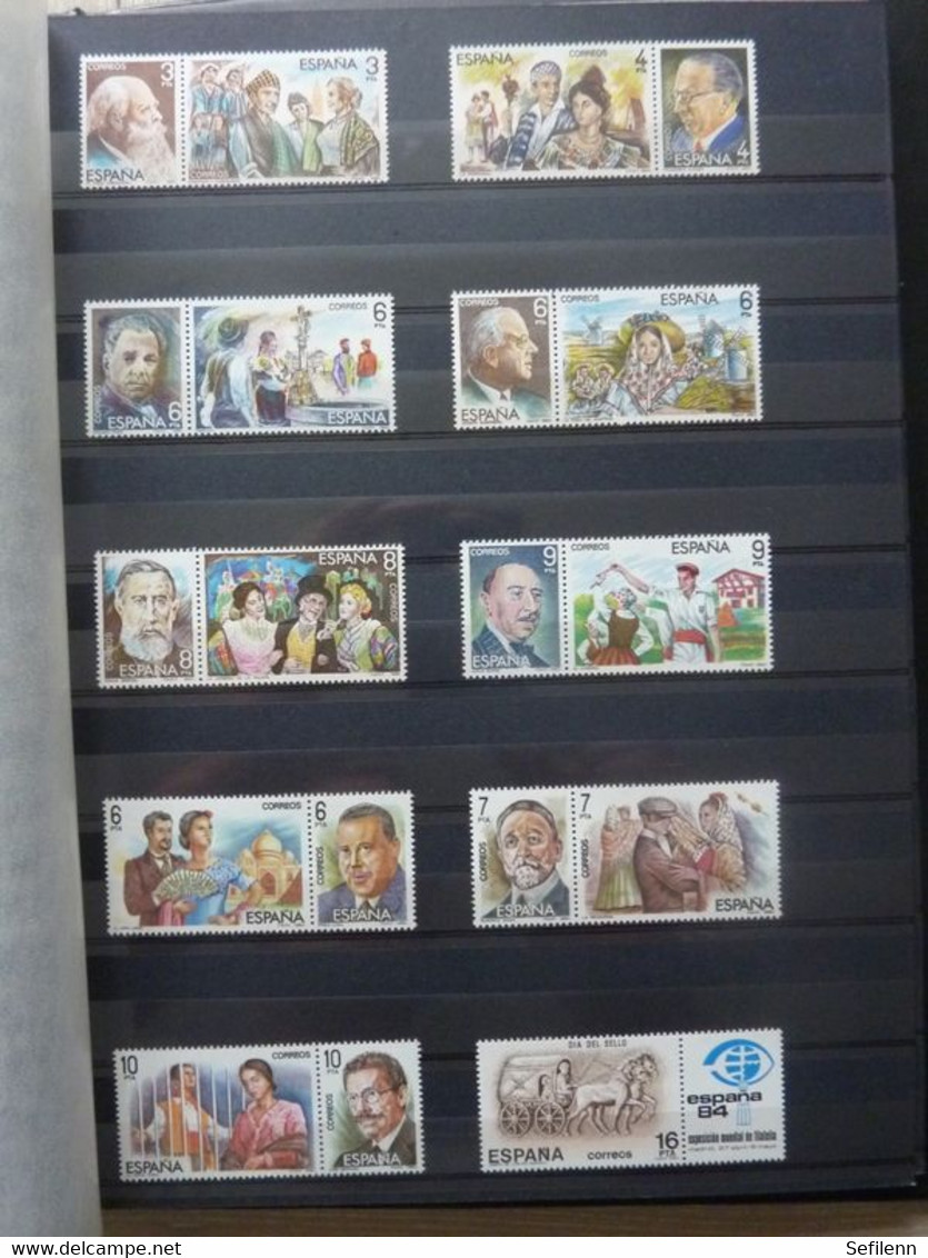 Spain/Espana with stamps and M/Sheets in binder